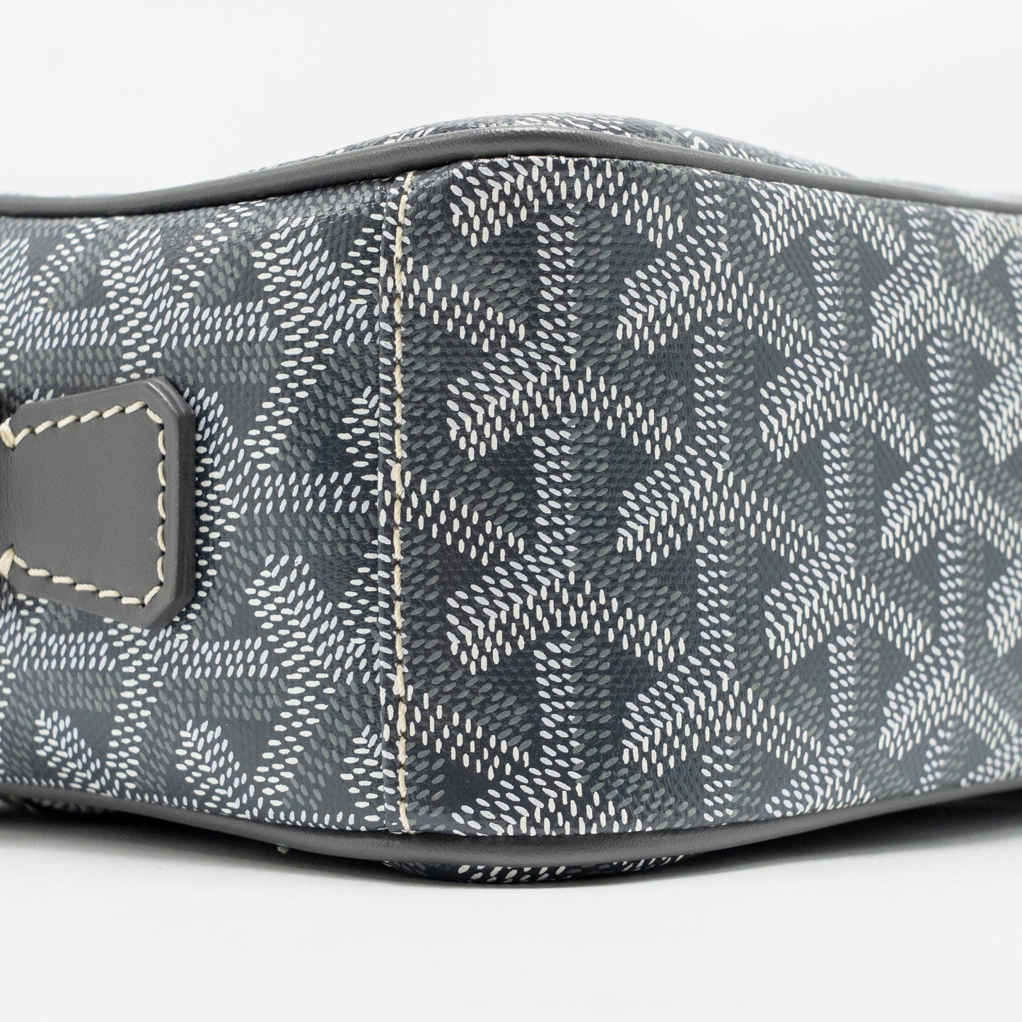 Goyard Cap Vert PM Crossbody Bag Goyardine Canvas/Leather Grey SHW