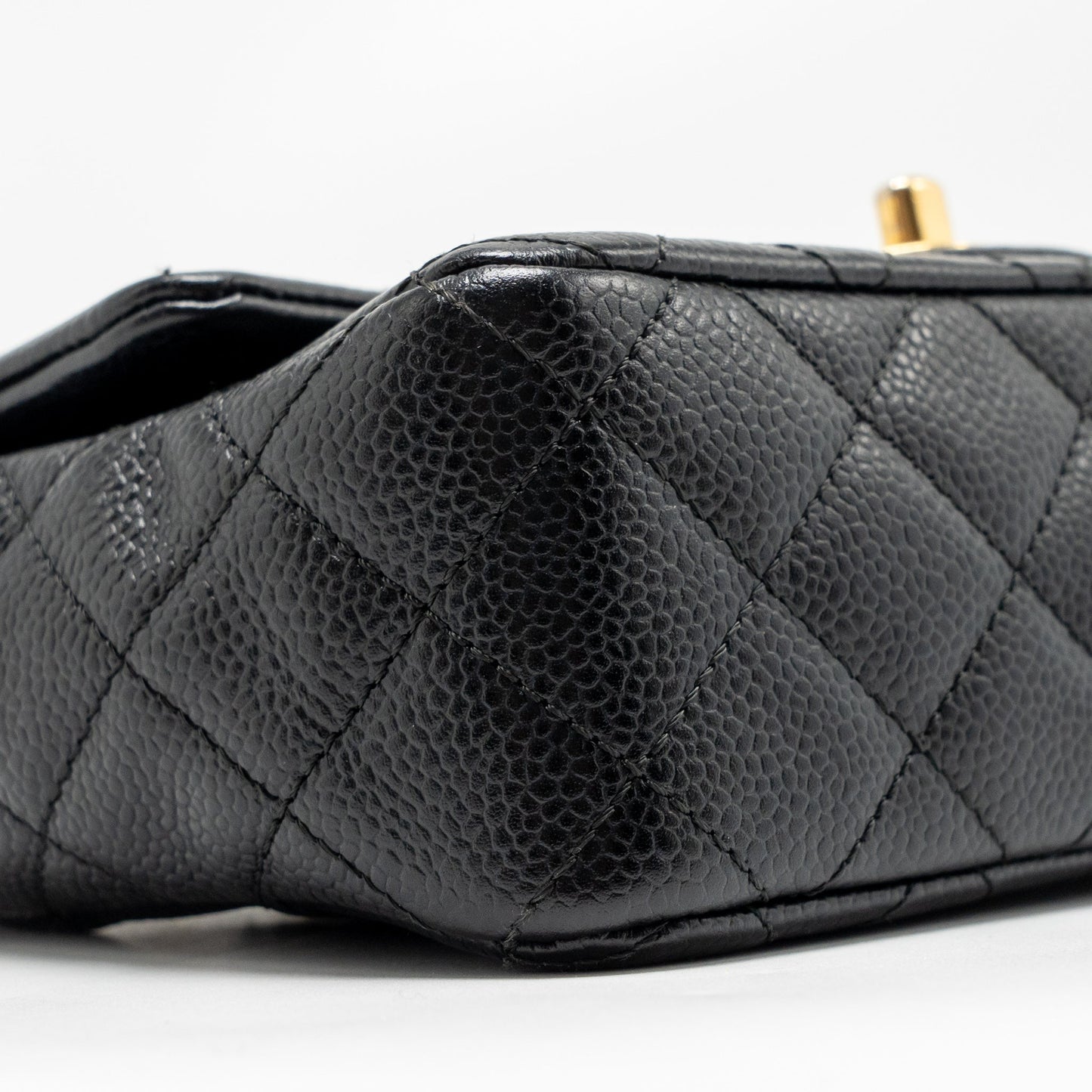 Chanel Mini Rectangular Flap Bag Caviar Black GHW