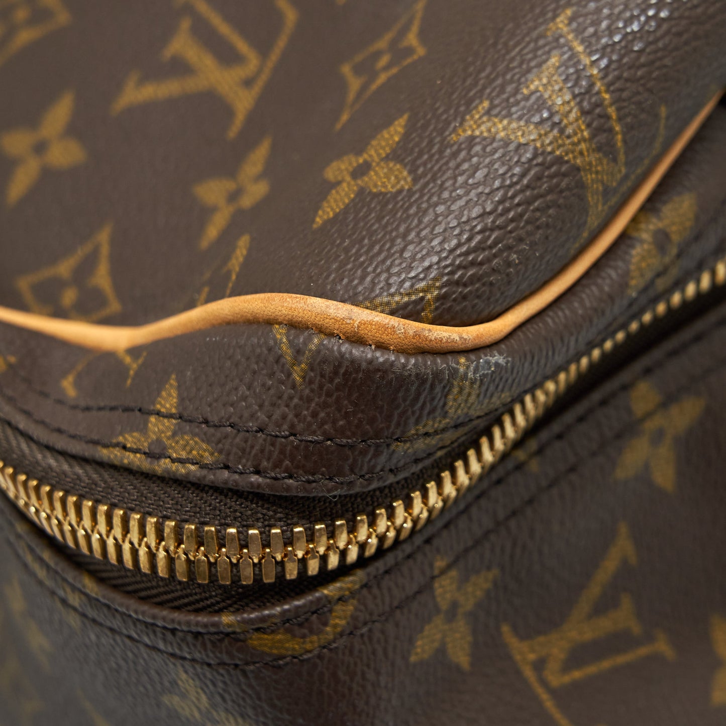 Louis Vuitton Vintage Luggage Bag With Strap Monogram Canvas Year 1997