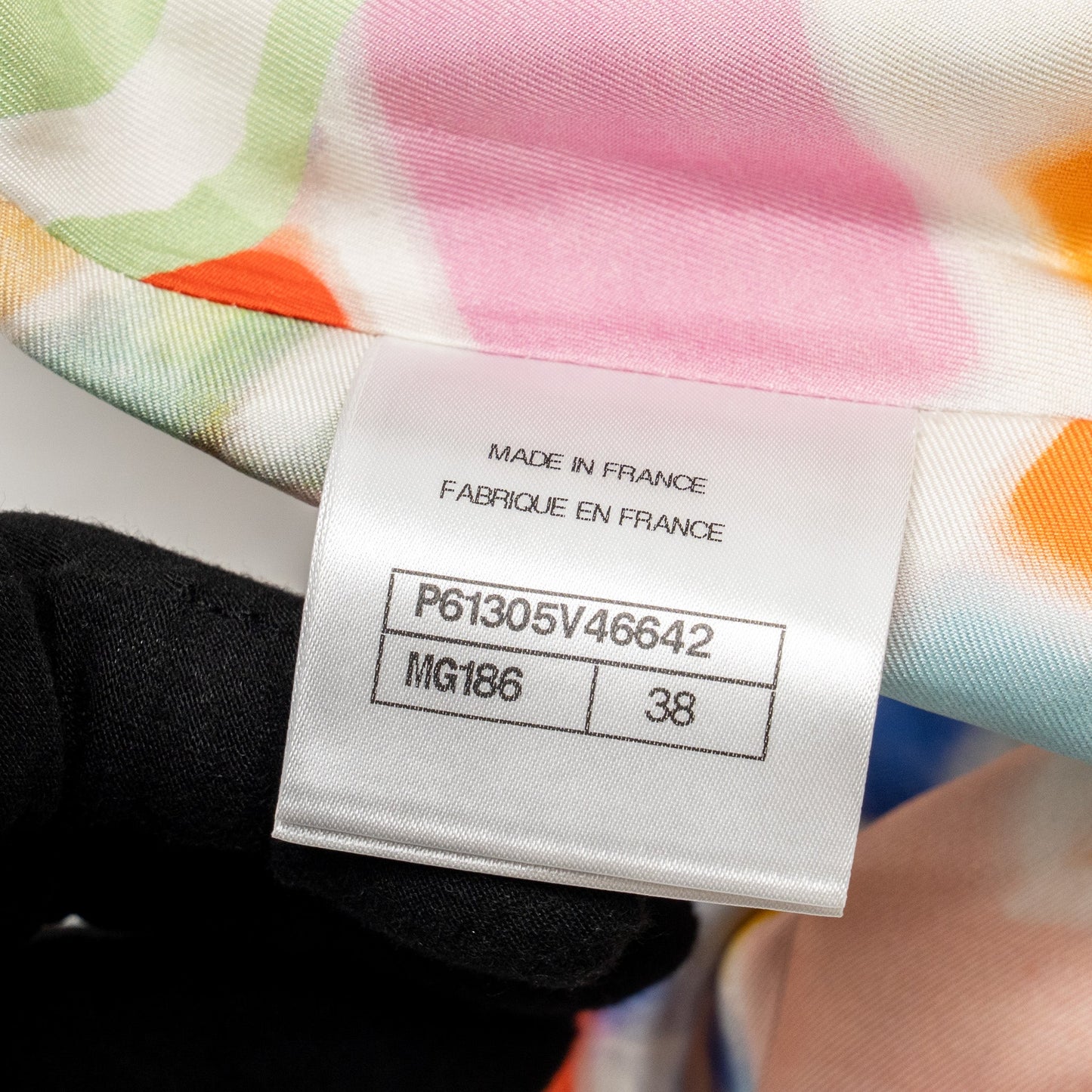 Chanel Size 38 19S Umbrella Motif Skirt Silk Multicolour