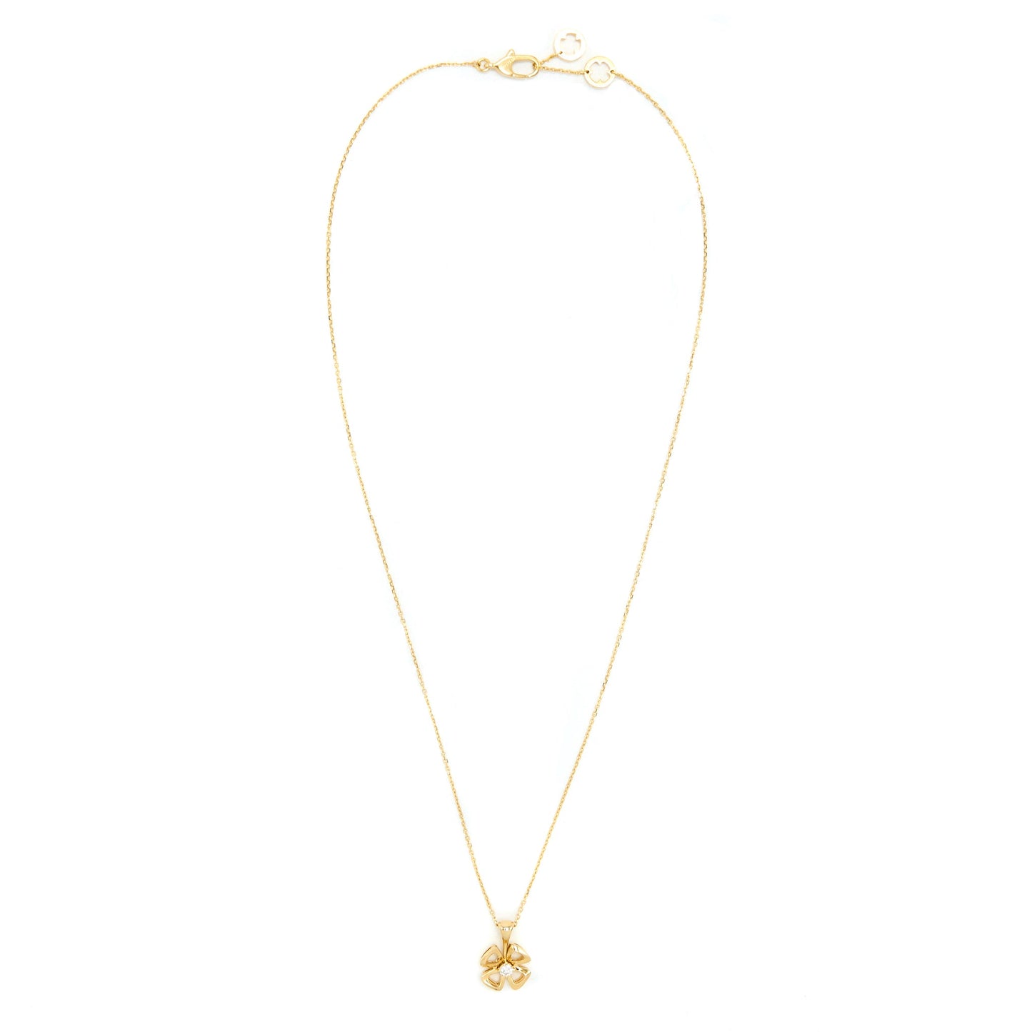 Bvlgari Forever Necklace Yellow Gold with One Diamond