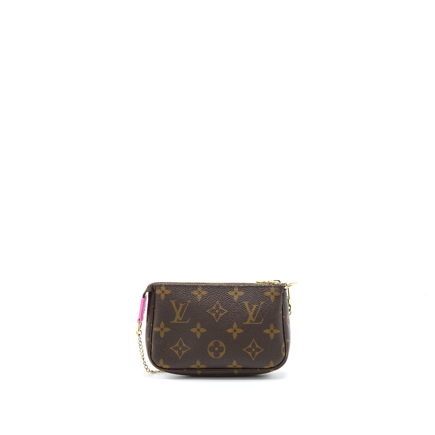 Louis Vuitton Mini Pochette Accesscories Monogram Canvas/Hot Pink GHW
