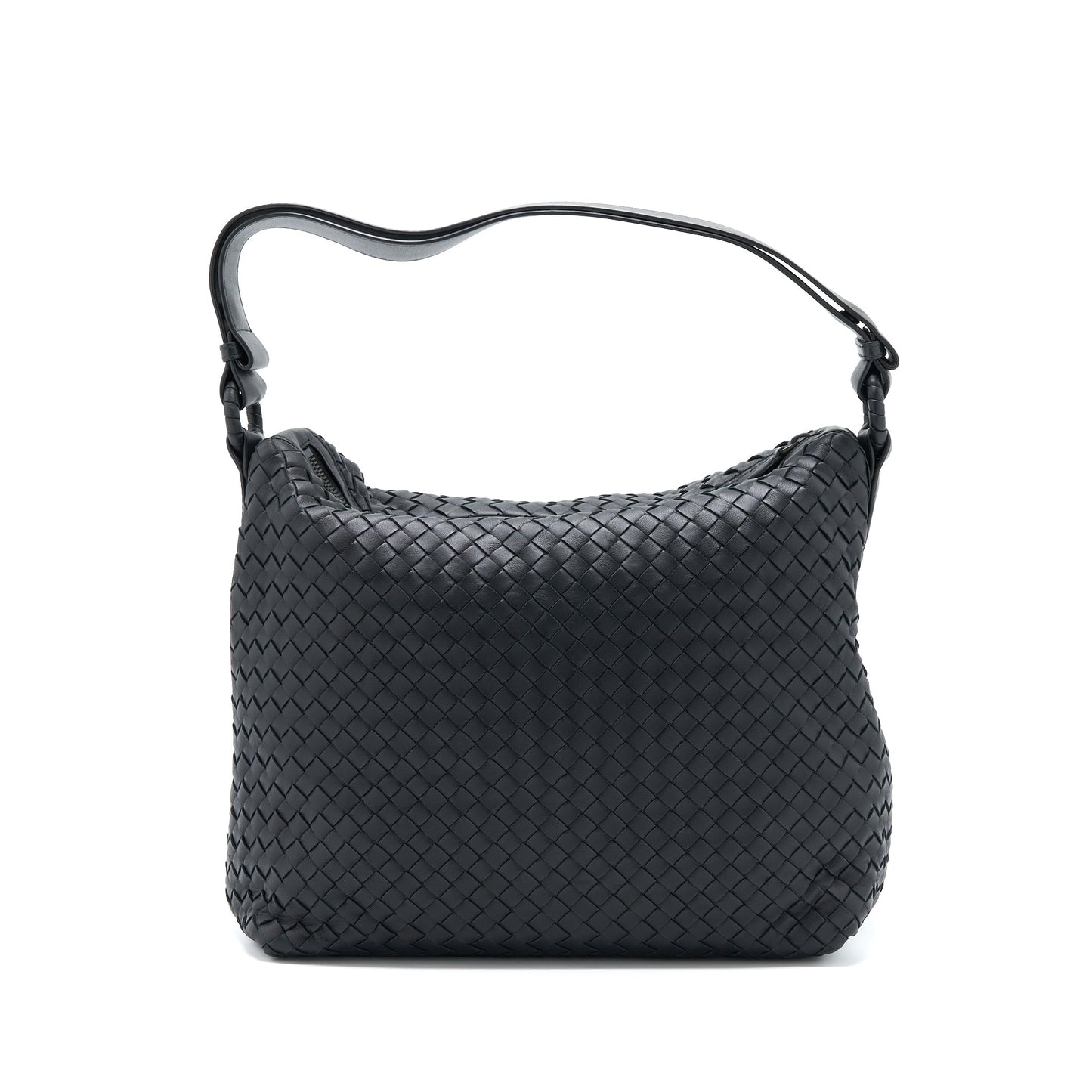 Bottega Veneta Hobo Bag Intrecciato Black
