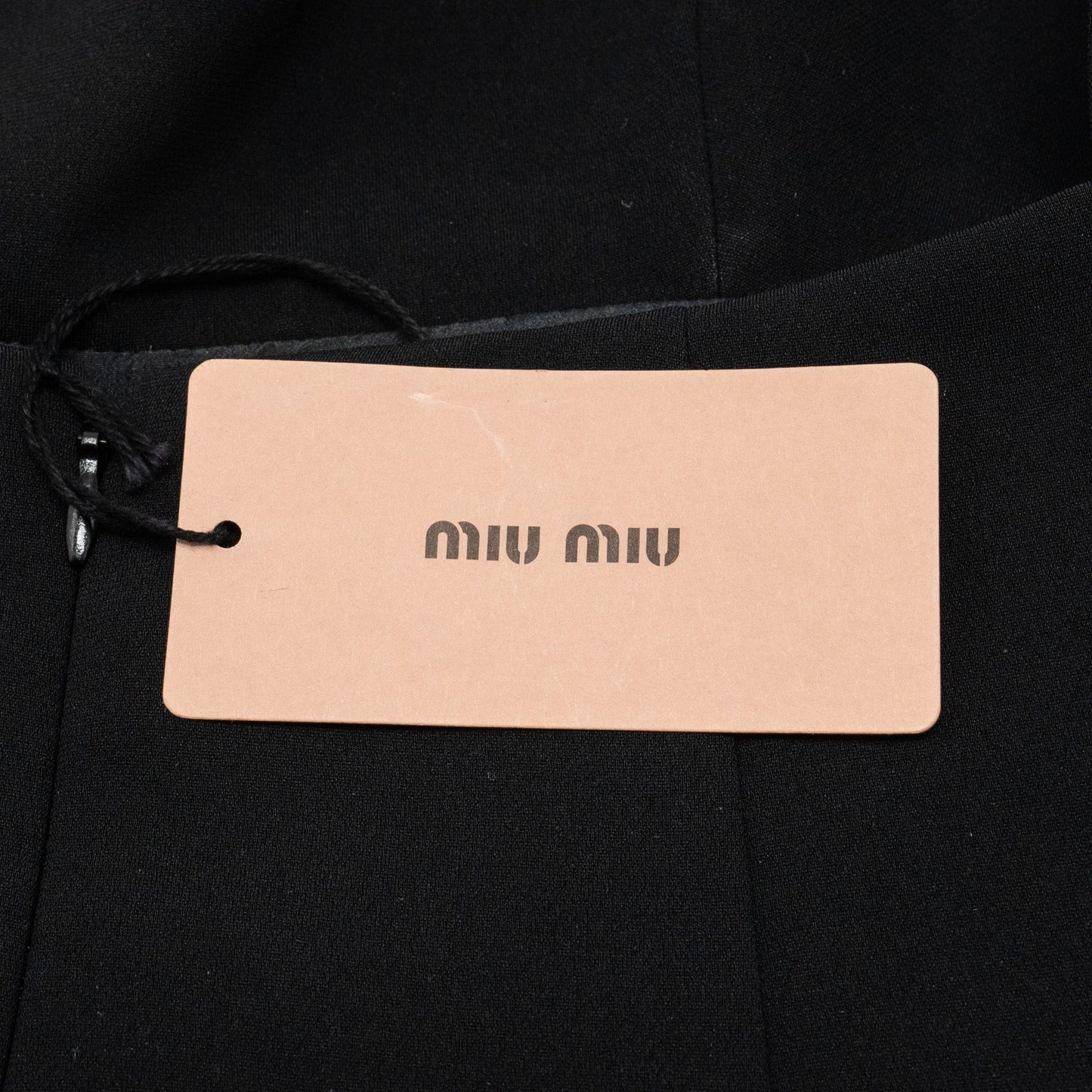 MIU MIU Size 36 Faille Cady Dress Polyester Black