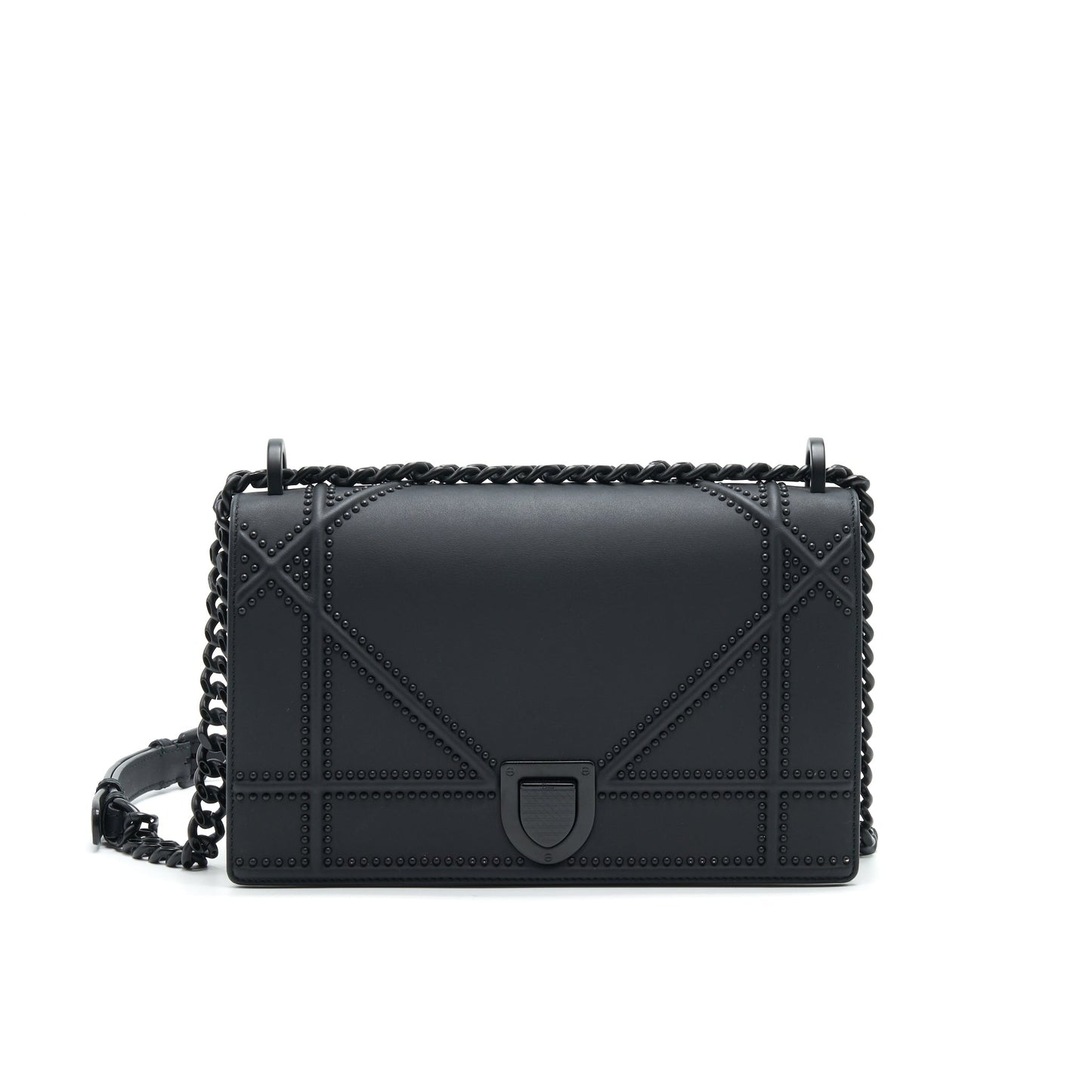 Luxury Dior Medium Studded So Black Luxury Diorama Bag
