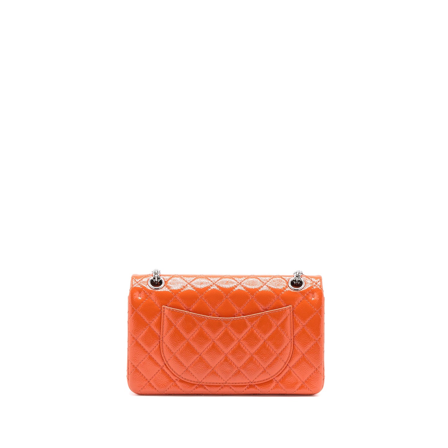 Chanel Small 2.55 Reissue Flap Bag Patent Orange SHW