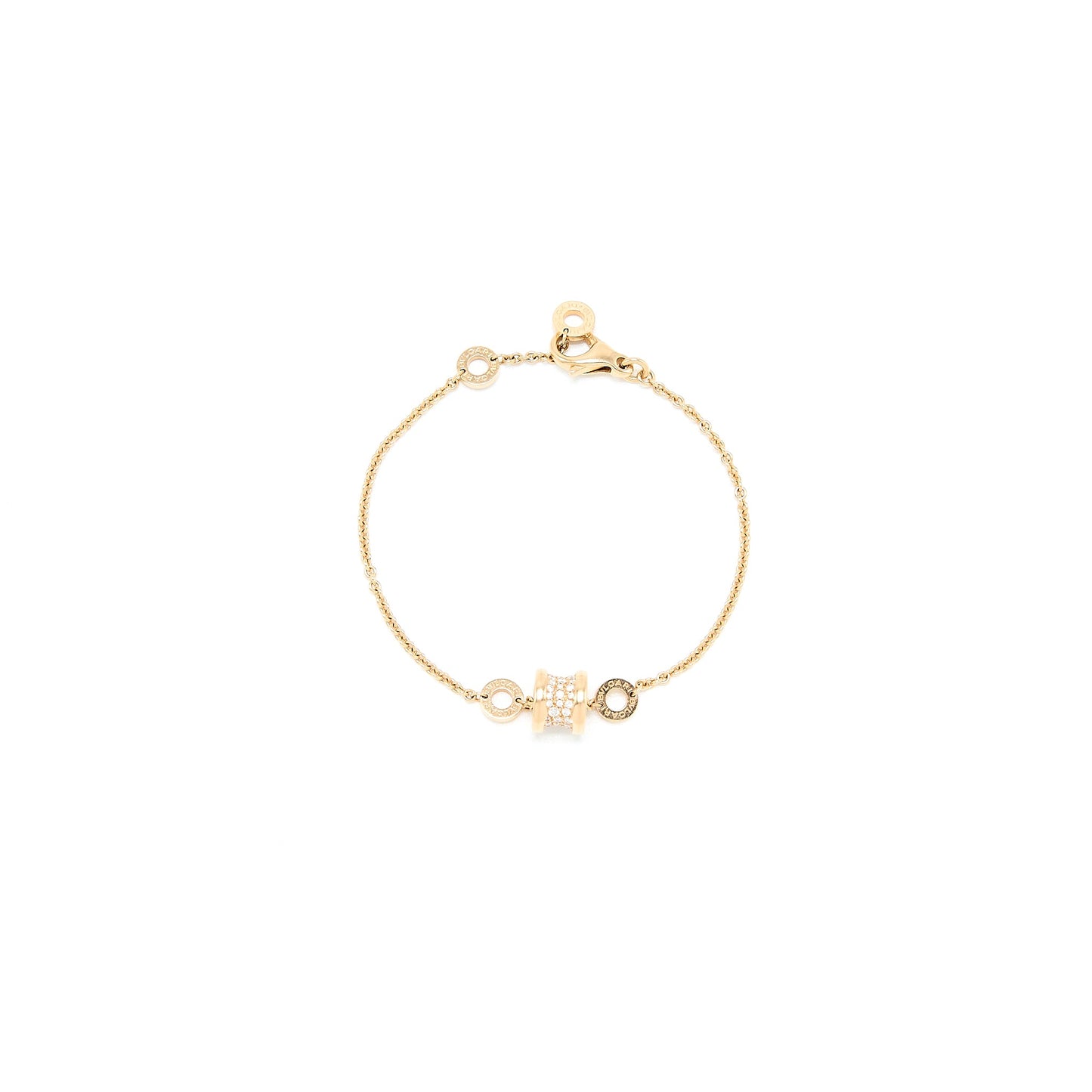 Bvlgari Size S/M B.Zero 1 Bracelet Rose Gold Diamonds
