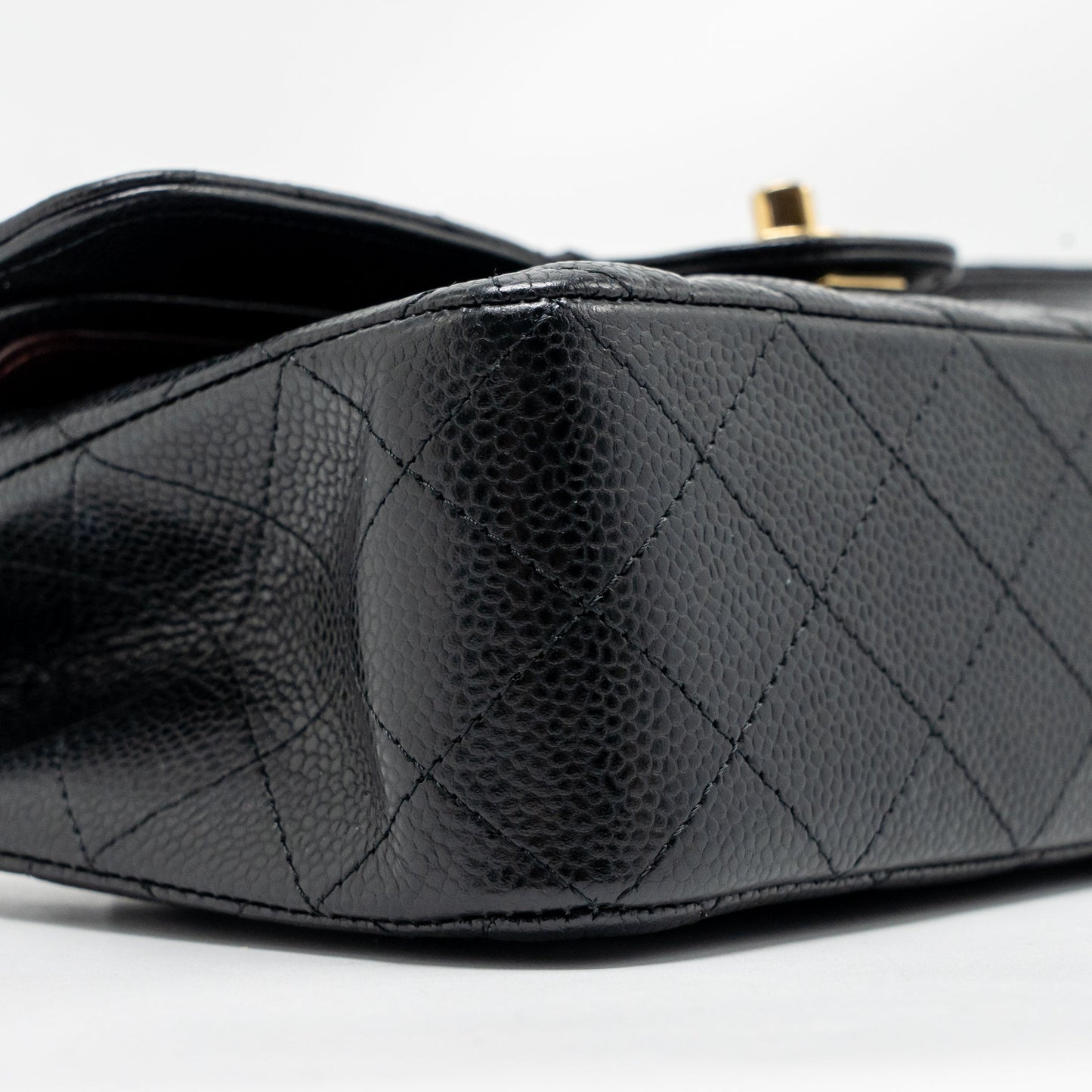 Chanel Small Classic double flap caviar black GHW (microchip)