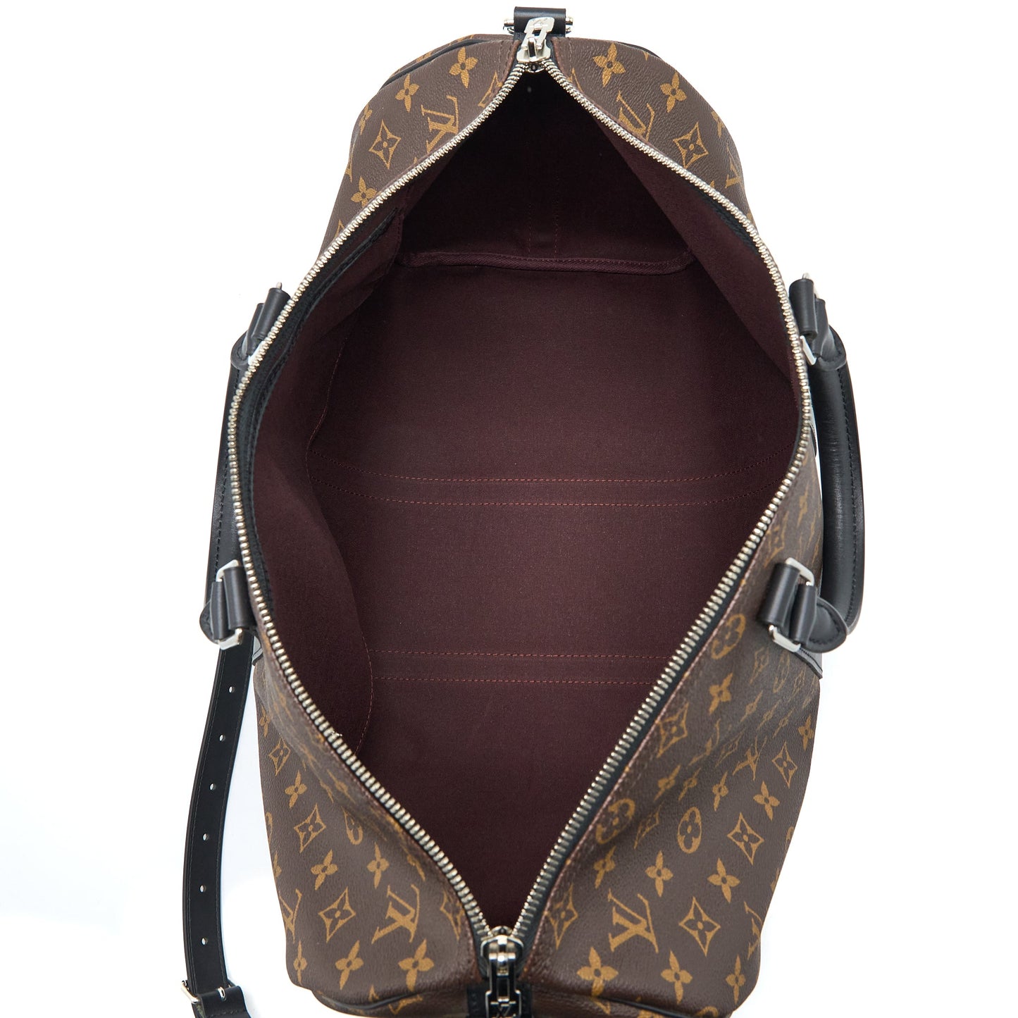 Louis Vuitton Keepall Bandouliere 45 Monogram Macassar Canvas SHW