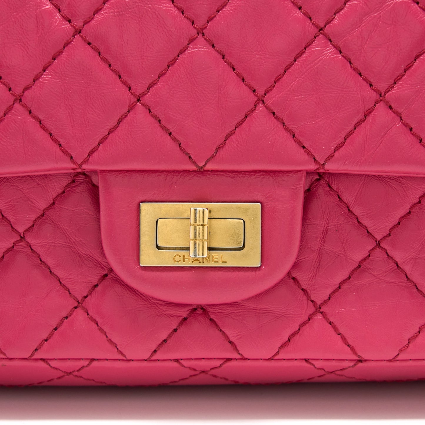 Chanel Small 2.55 Reissue Aged Calfskin Hot Pink Brushed GHW