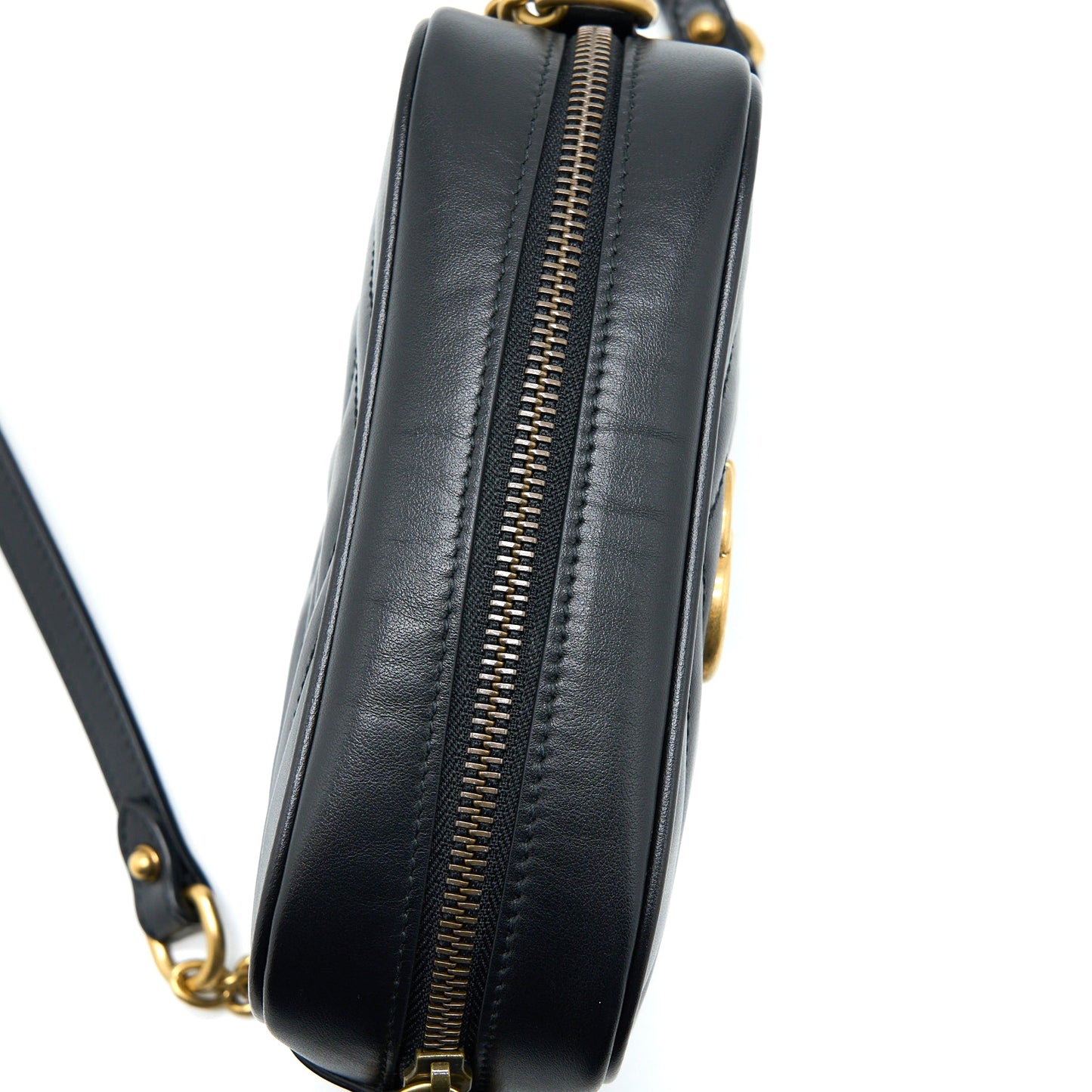 Gucci GG Mini Marmont Matelassé Bag Black GHW