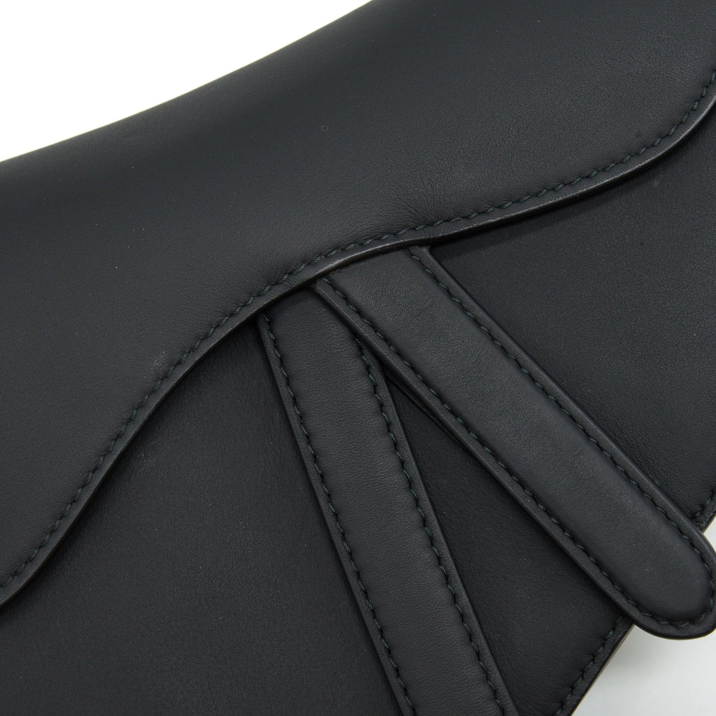 Luxury Dior Mini Saddle Calfskin So Black With An Extra Shoulder Strap