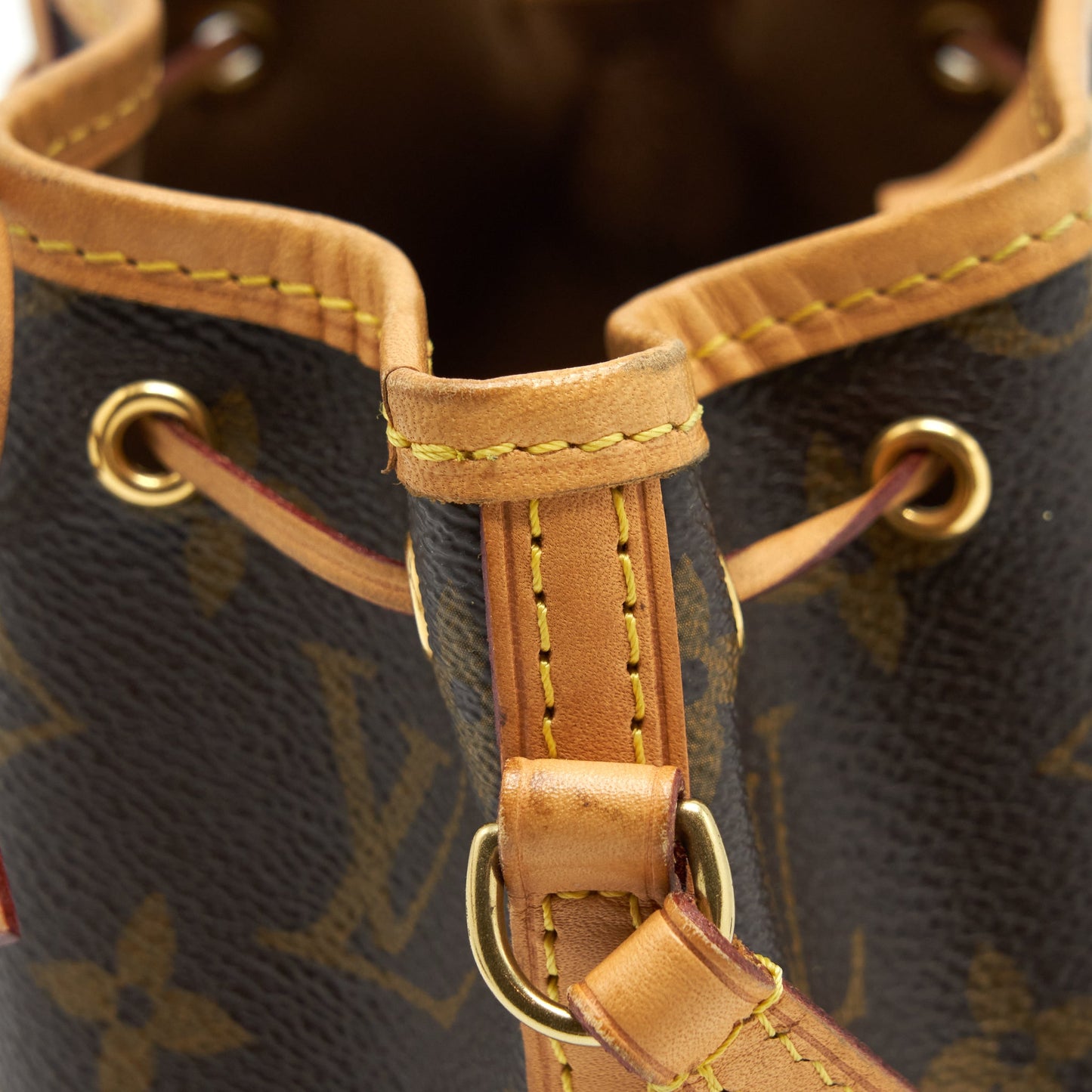 Louis Vuitton Nano Noe Monogram Canvas GHW