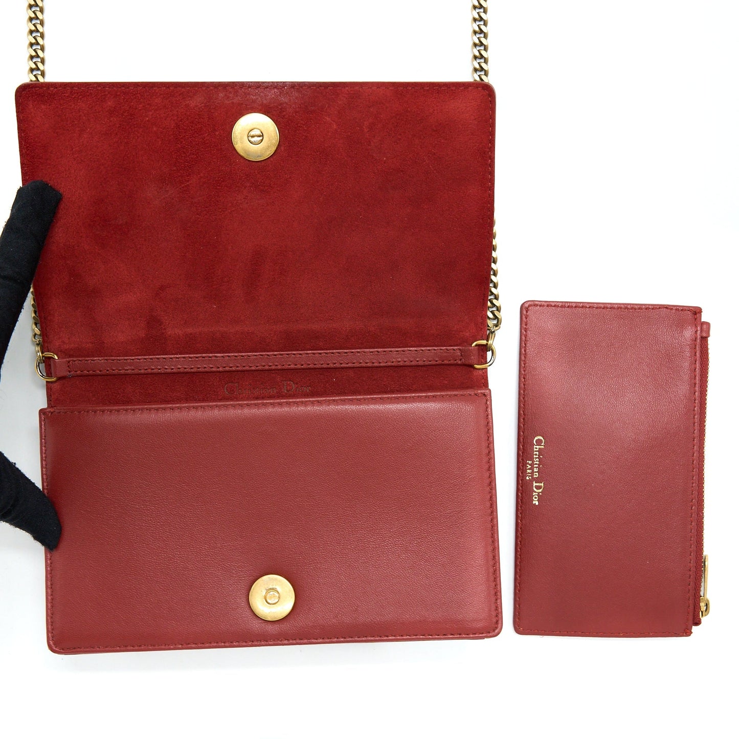 Luxury Dior Luxury Diorama Crossbody Bag With handle Red GHW