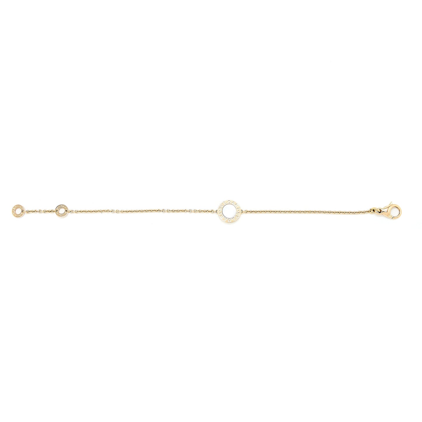 Bvlgari Size S/M Bracelet Carnelian/Mother of Pearl Rose Gold