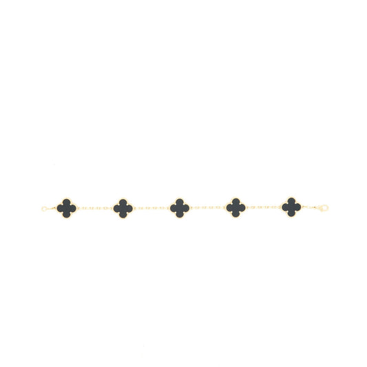 Van Cleef & Arpels Alhambra Bracelet 5 Motifs Yellow Gold