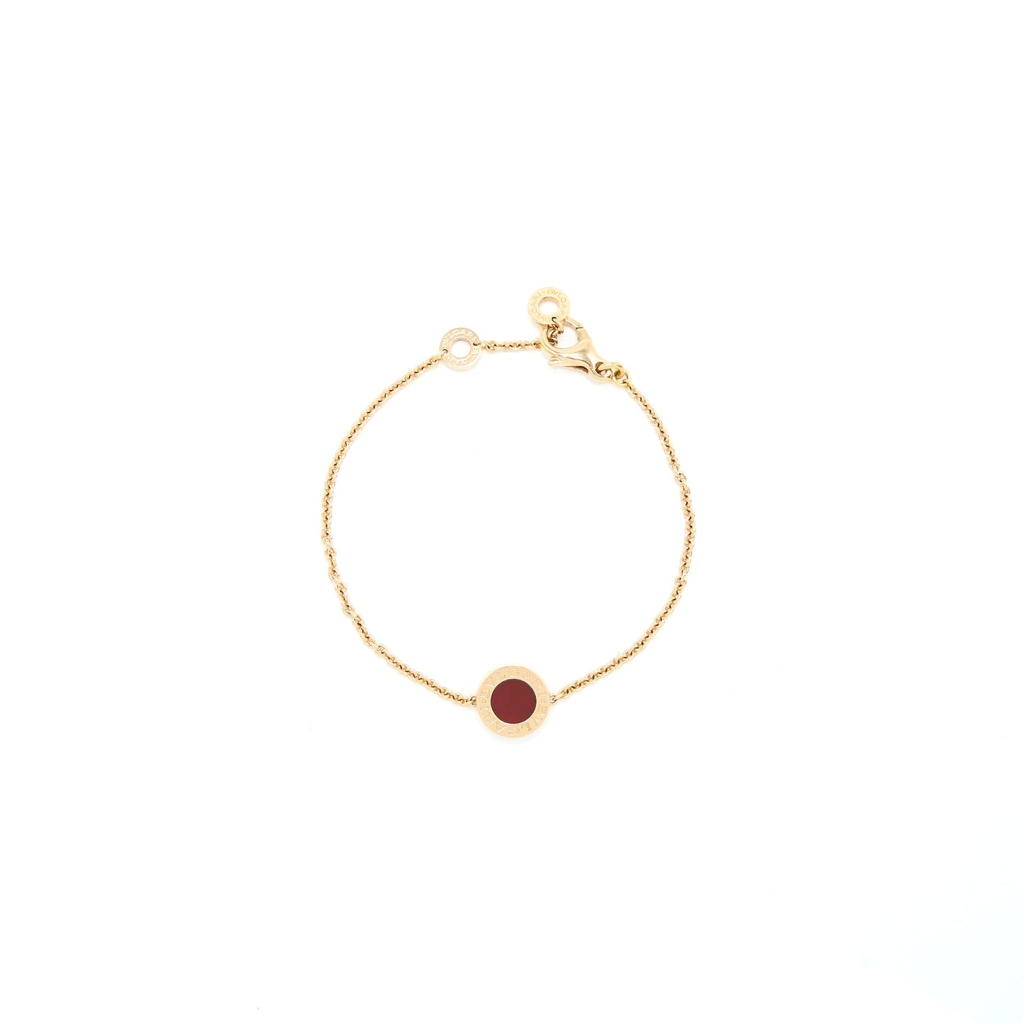 Bvlgari Size S/M Bracelet Carnelian/Mother of Pearl Rose Gold