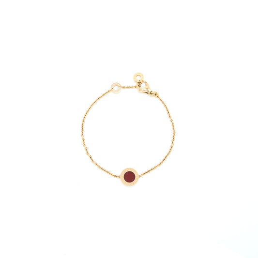 Bvlgari Size S/M Bracelet Carnelian/Mother of Pearl Rose Gold