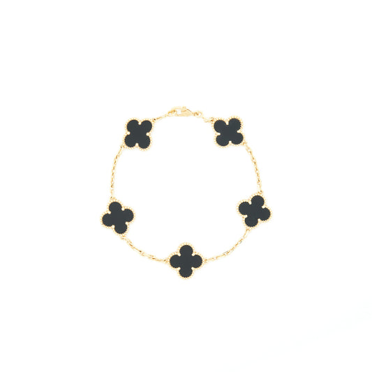 Van Cleef & Arpels Alhambra Bracelet 5 Motifs Yellow Gold