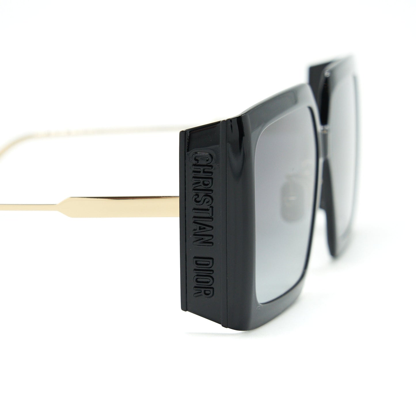 Luxury Dior Luxury Diorsolar s2u square Black sunglasses