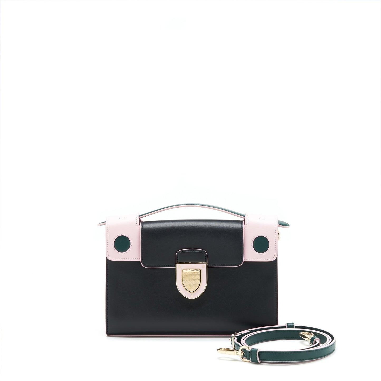 Luxury Dior Luxury Diorever Clutch With Strap Pink And Black LGHW