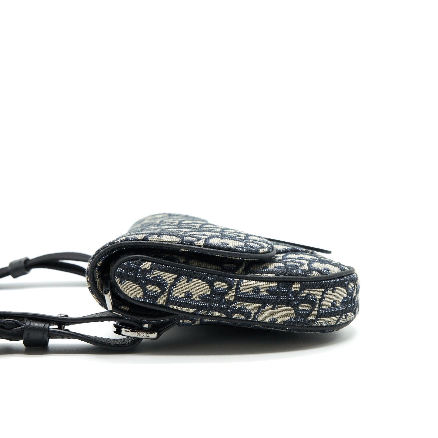 CHRISTIAN Luxury Dior OBLIQUE SADDLE BELT BAG