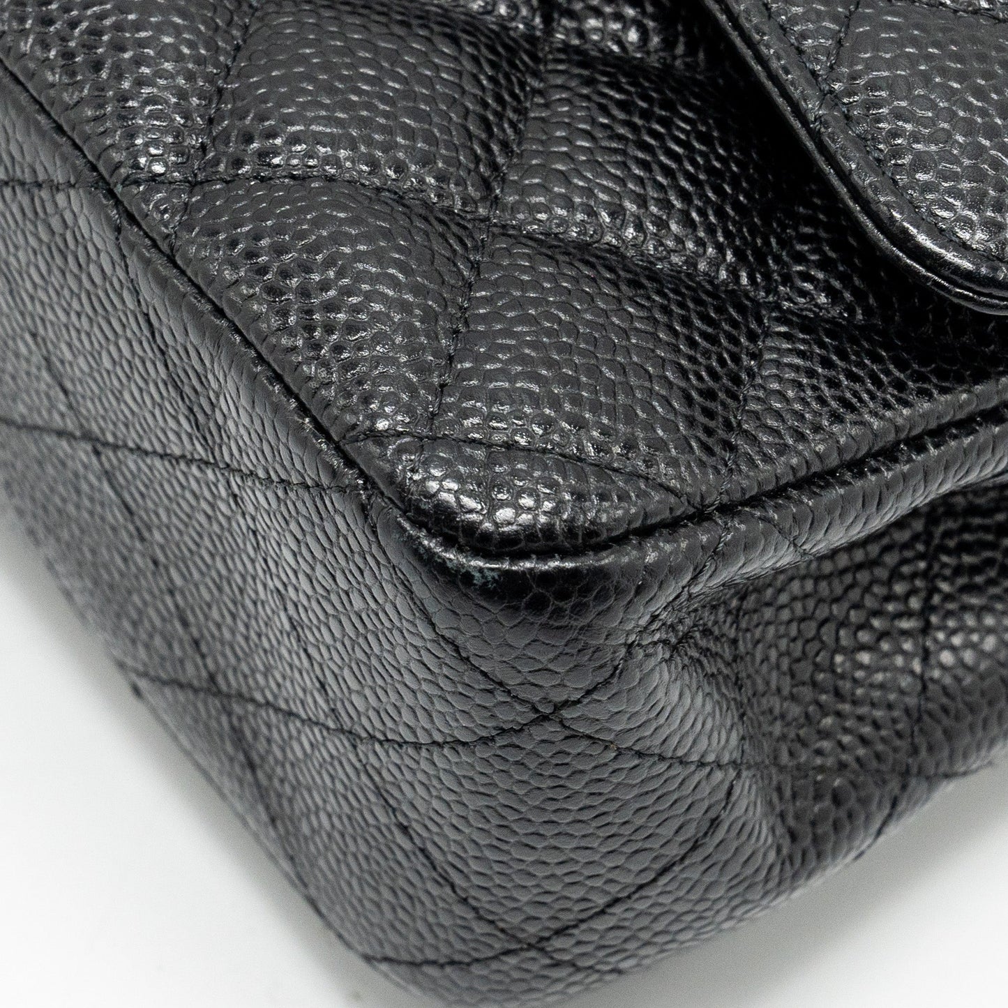 Chanel Medium Classic double flap bag caviar black GHW