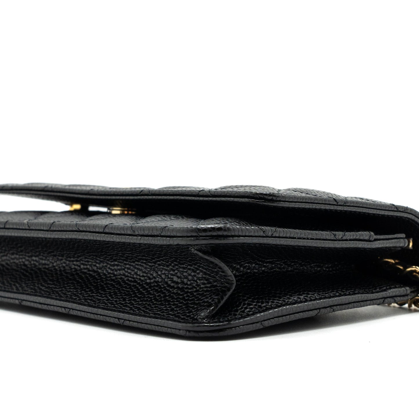 Chanel Classic Wallet On Chain Caviar Black GHW (microchip)