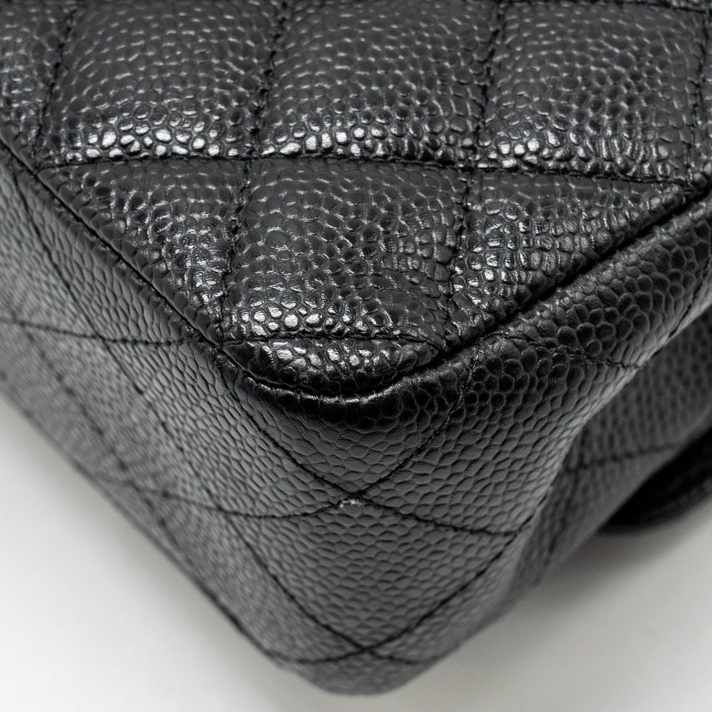 Chanel Medium Classic double flap bag caviar black GHW