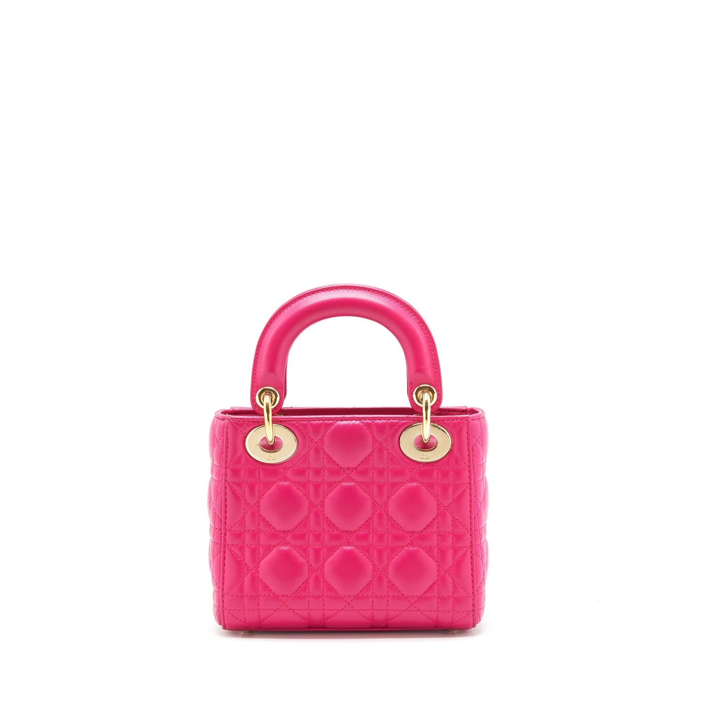 Luxury Dior mini lady Luxury Dior bag lambskin pink GHW
