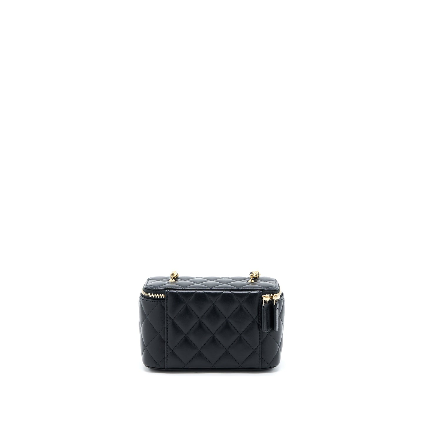 Chanel Pearl Crush Long Vanity Lambskin Black GHW