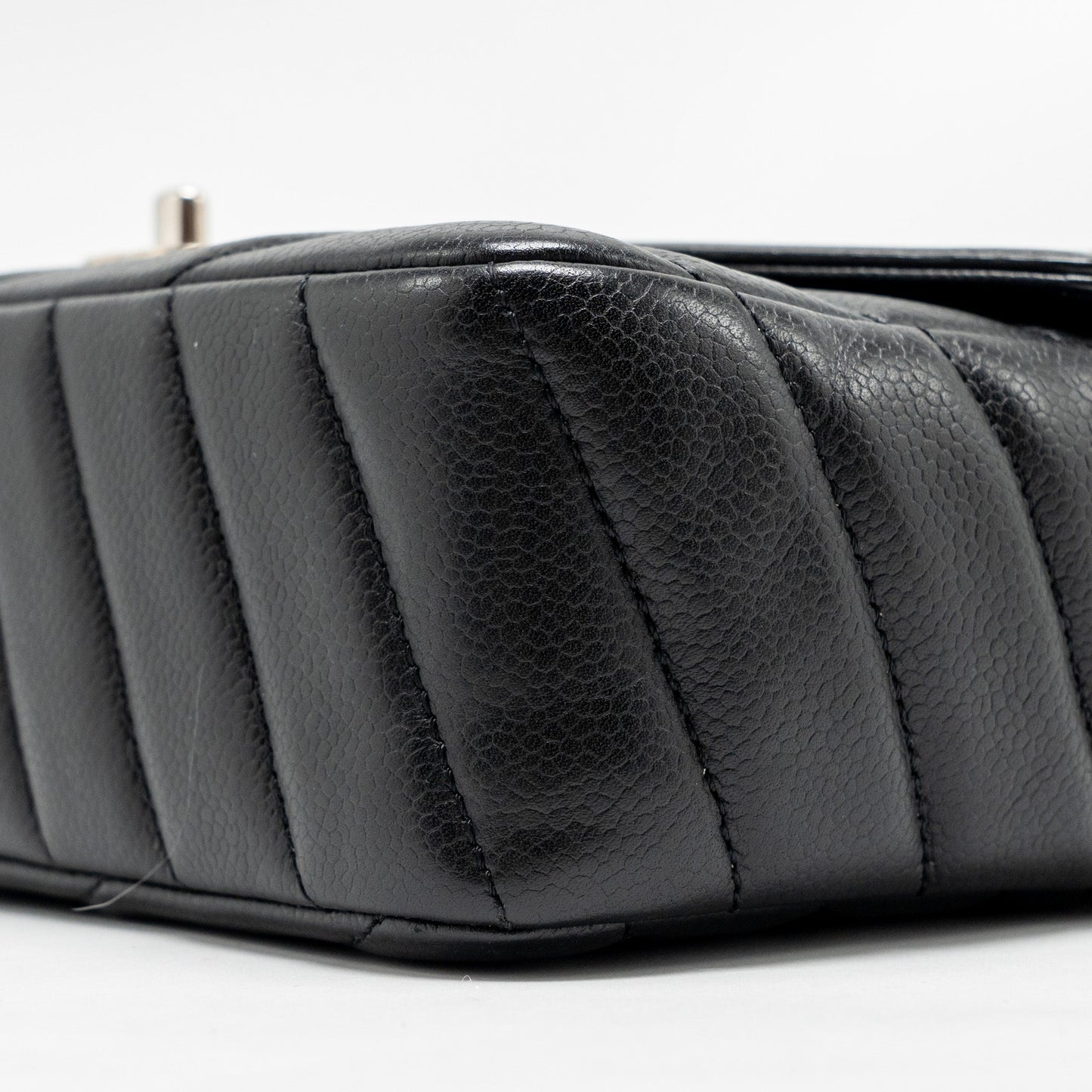 Chanel Envelop Flap Bag Chevron Caviar Black SHW