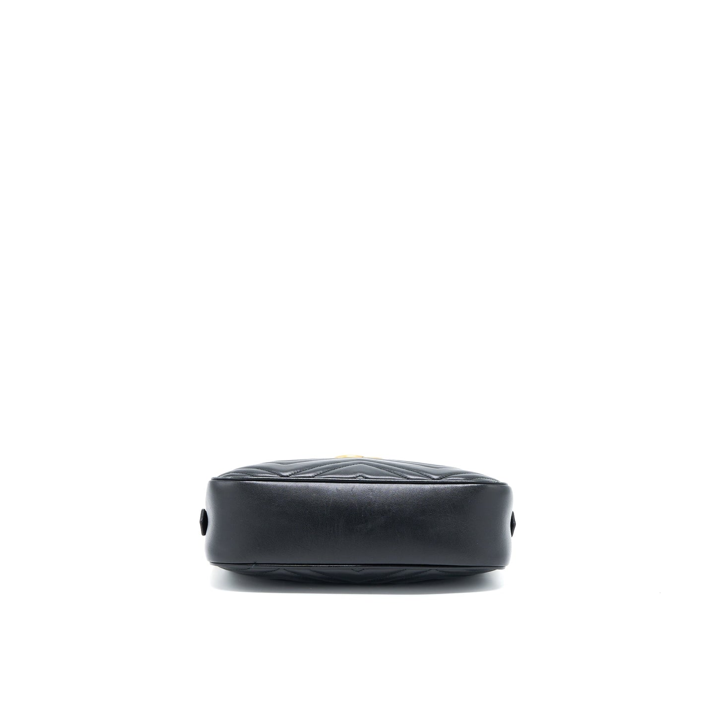 Gucci Small Marmont Matelasse Calfskin Black GHW
