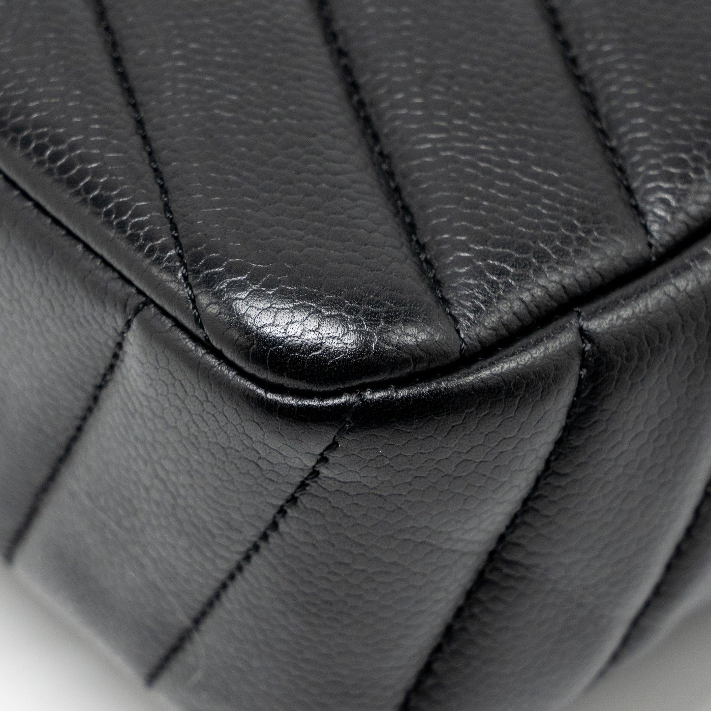 Chanel Envelop Flap Bag Chevron Caviar Black SHW
