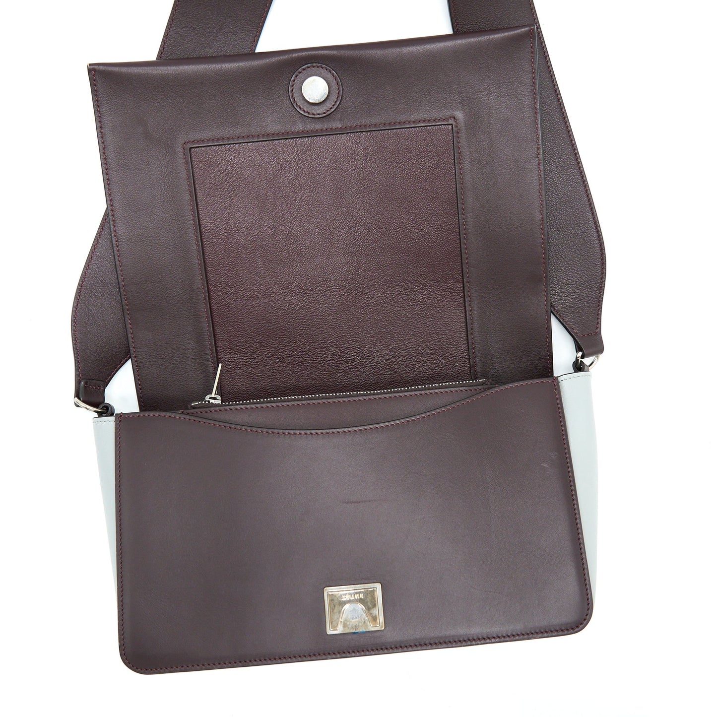 Celine Frame Bag Calfskin Multicolour Ruthenium Hardware