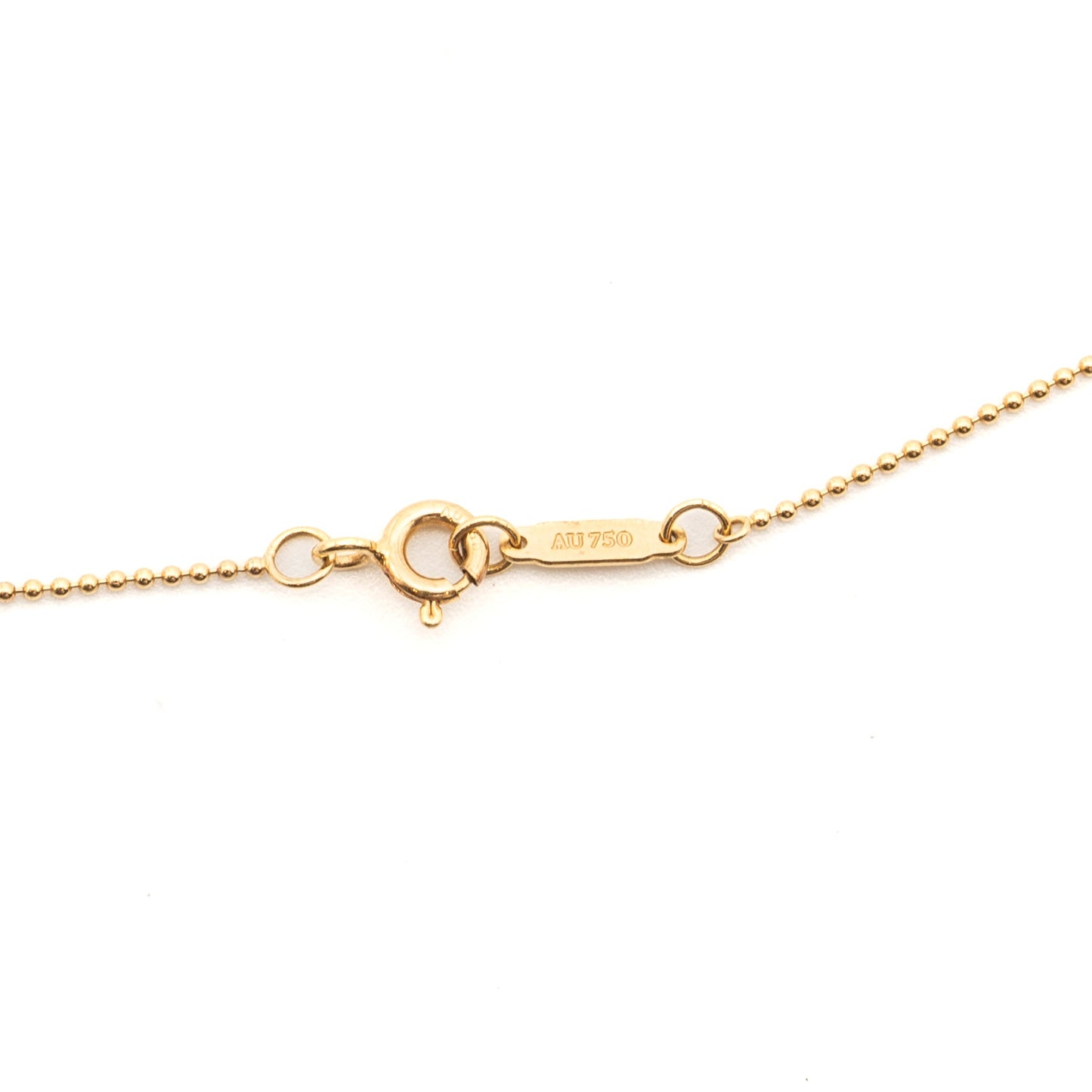 Tiffany Crown Key Pendant with 20 Inch Chain Rose Gold Diamonds