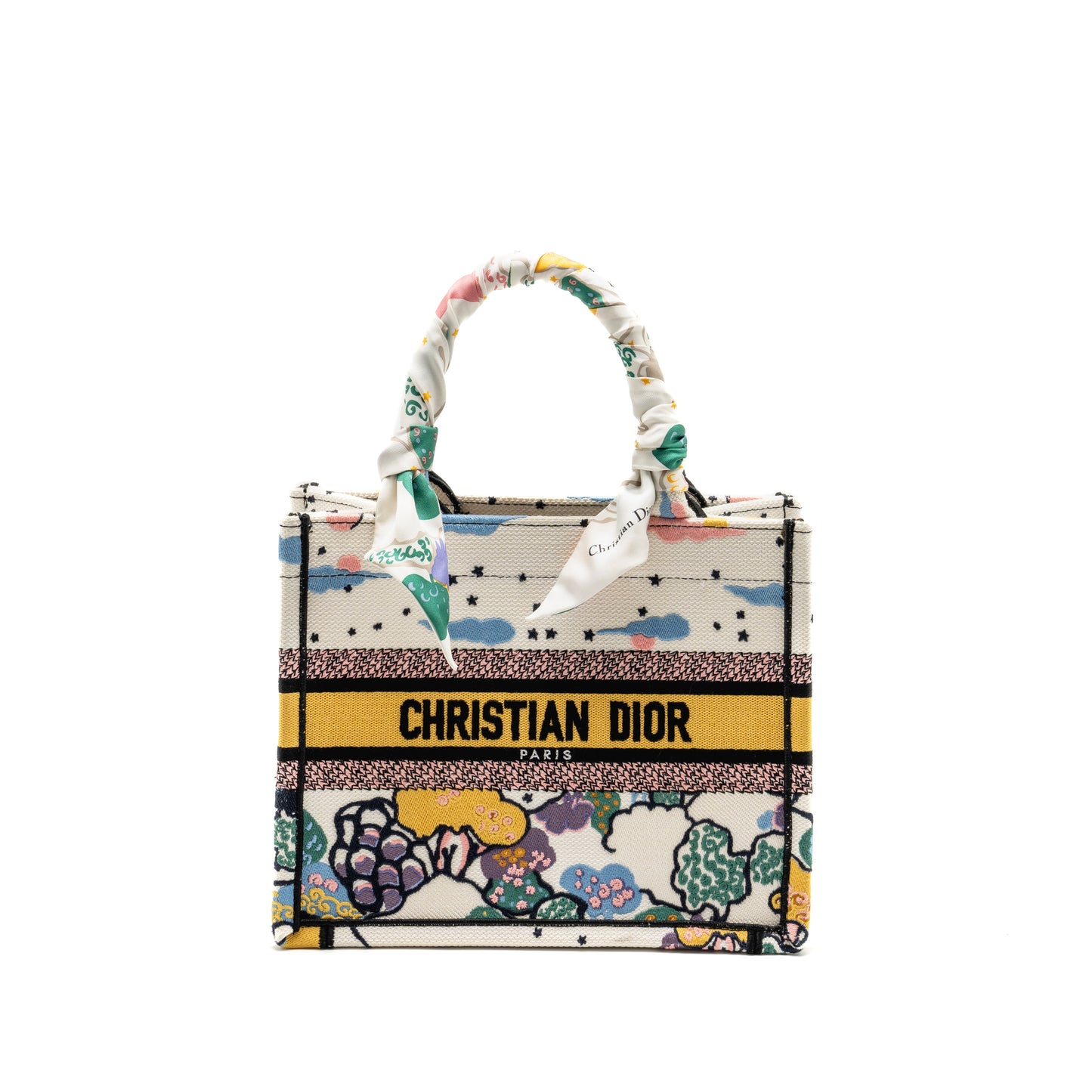 Dior Small dior book tote canvas multicolour