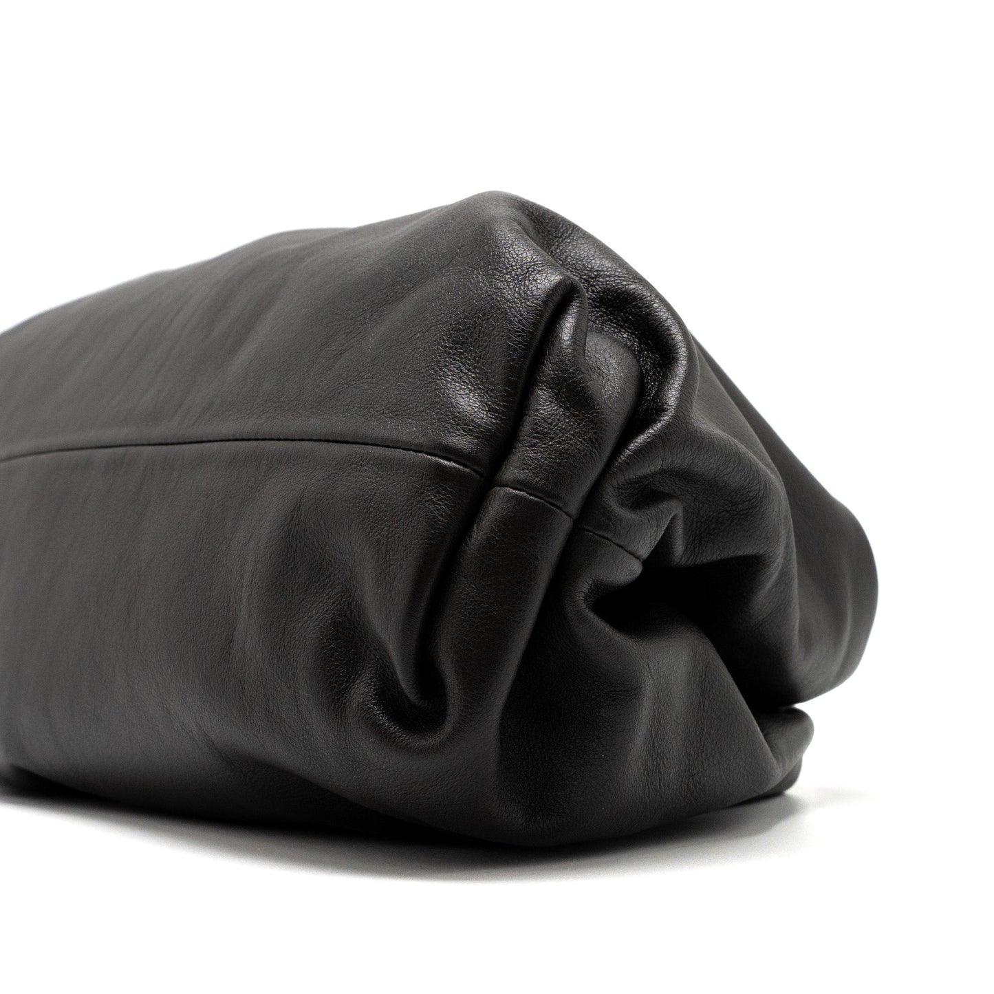 Bottega Veneta Clutch Calfskin Dark Brown GHW