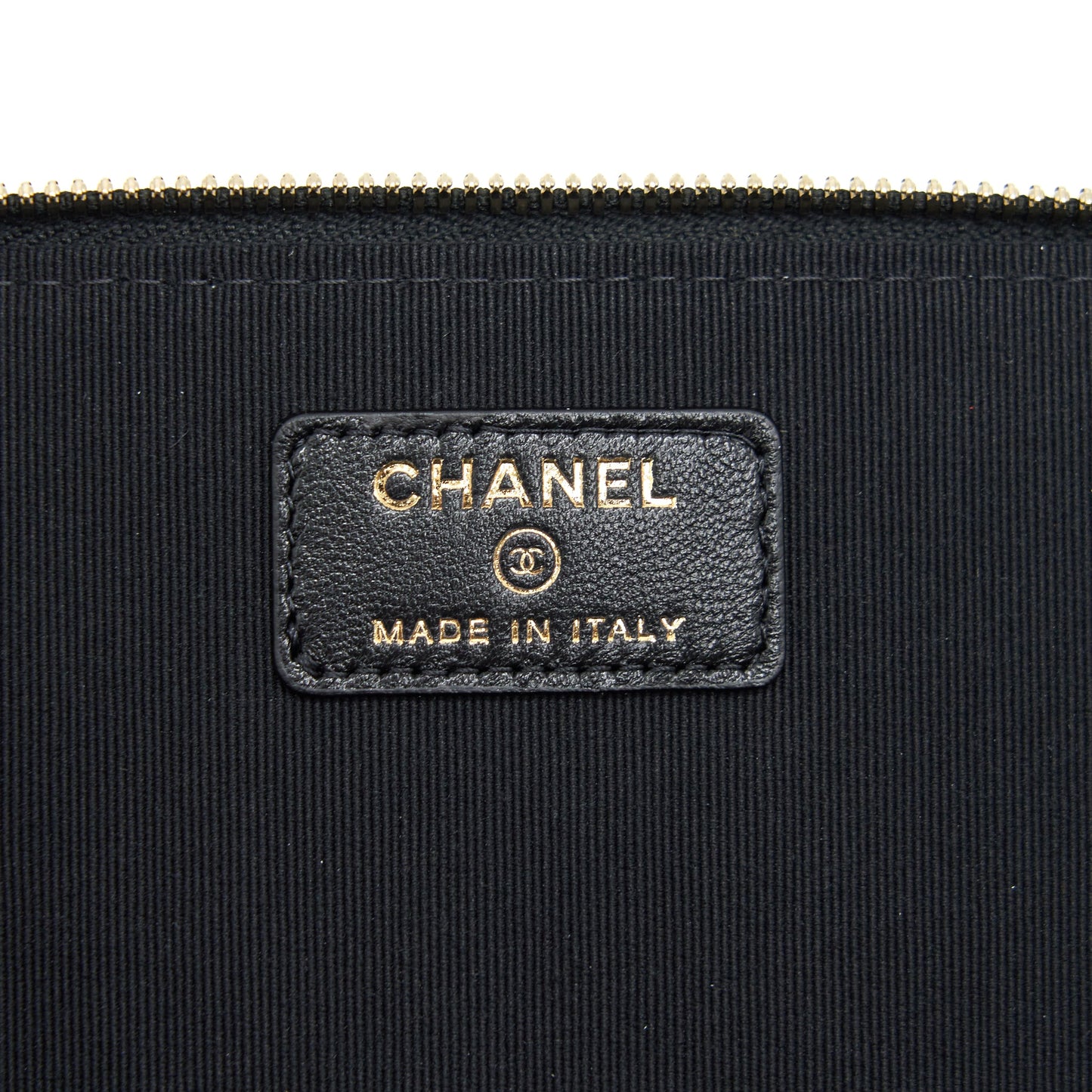Chanel Top Handle Long Vanity with Chain lambskin black LGHW