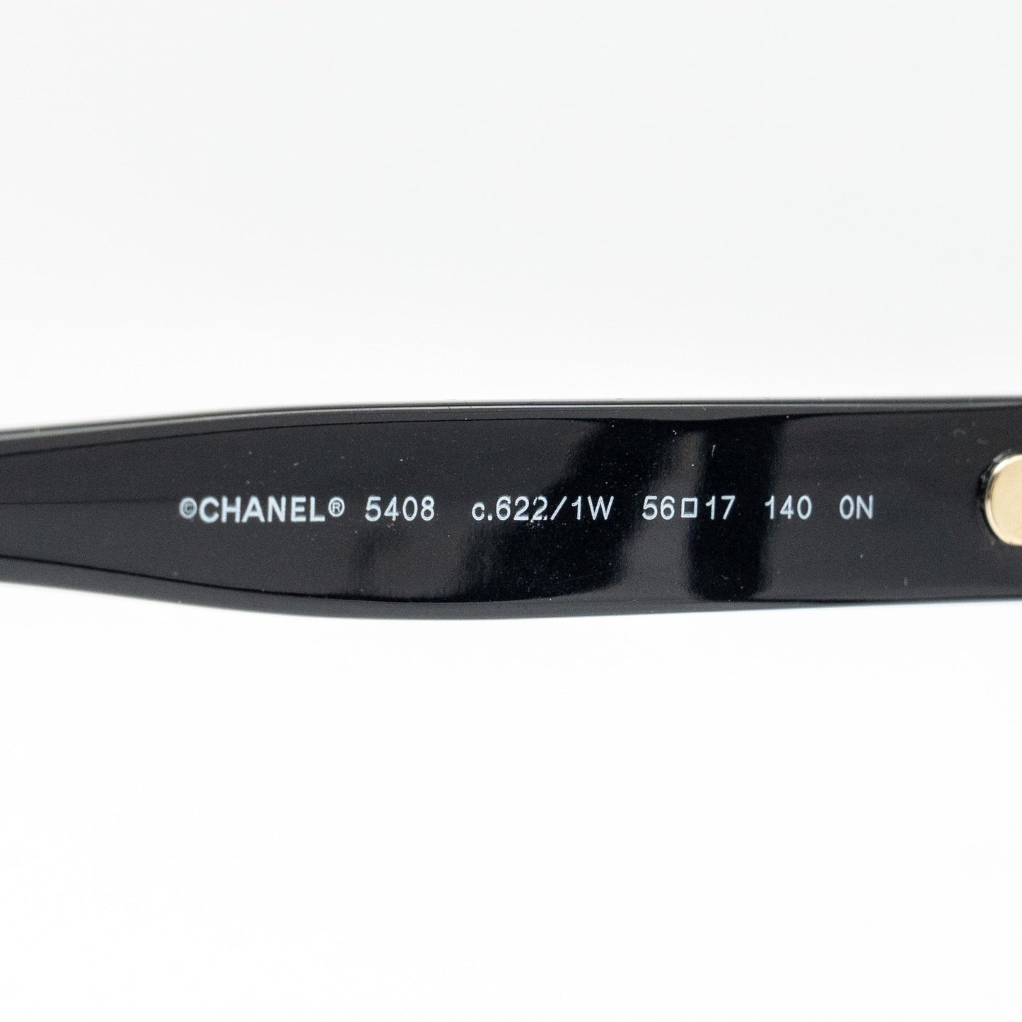 Chanel Square Glasses Frame With Chanel Letter Black