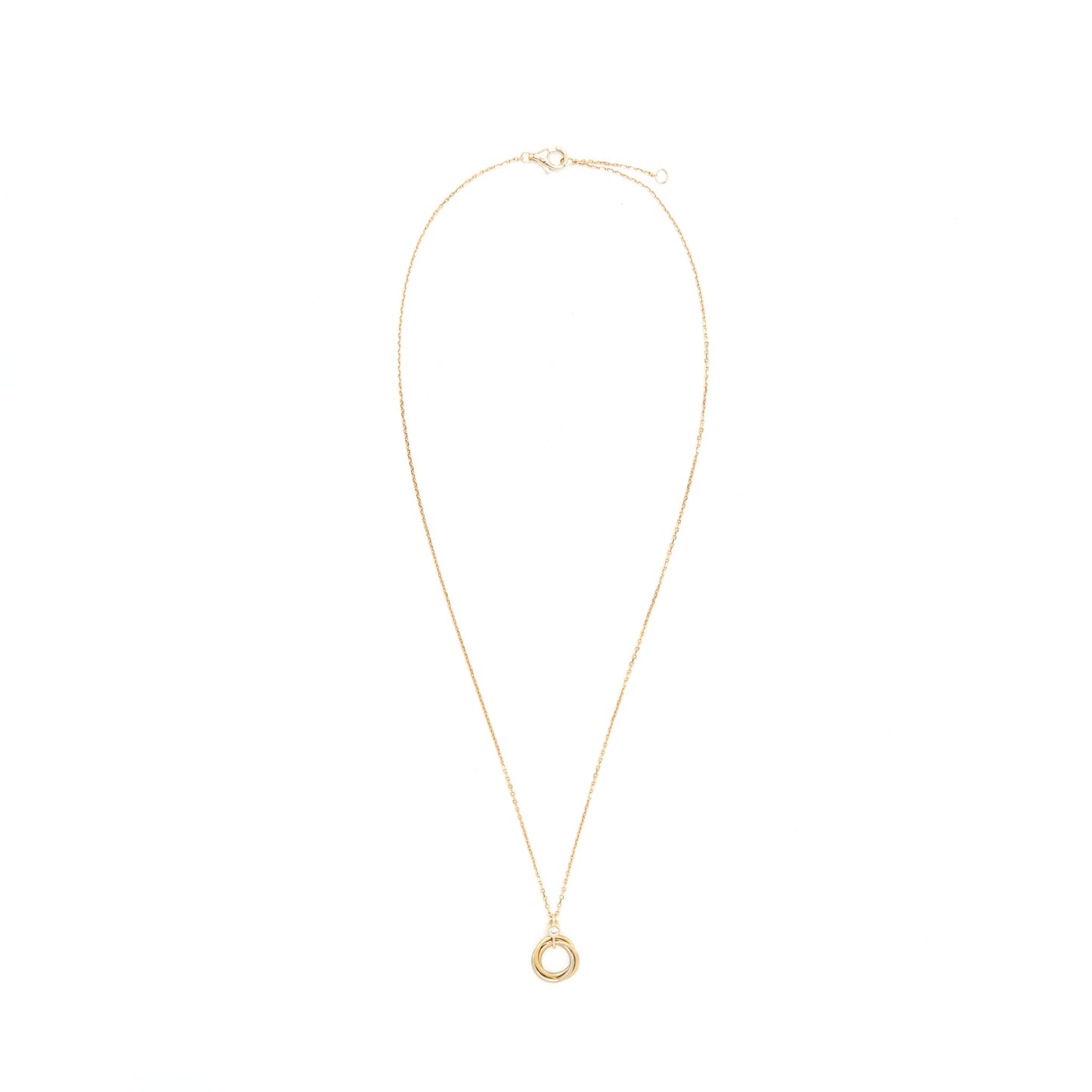 Cartier Trinity Necklace White Gold/Yellow Gold/Rose Gold With Dimond