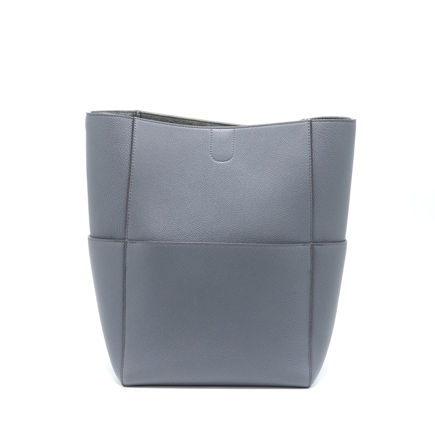 Celine Sangle Bucket Bag Calfskin Grey GHW
