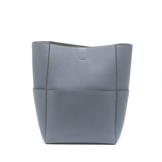 Celine Sangle Bucket Bag Calfskin Grey GHW