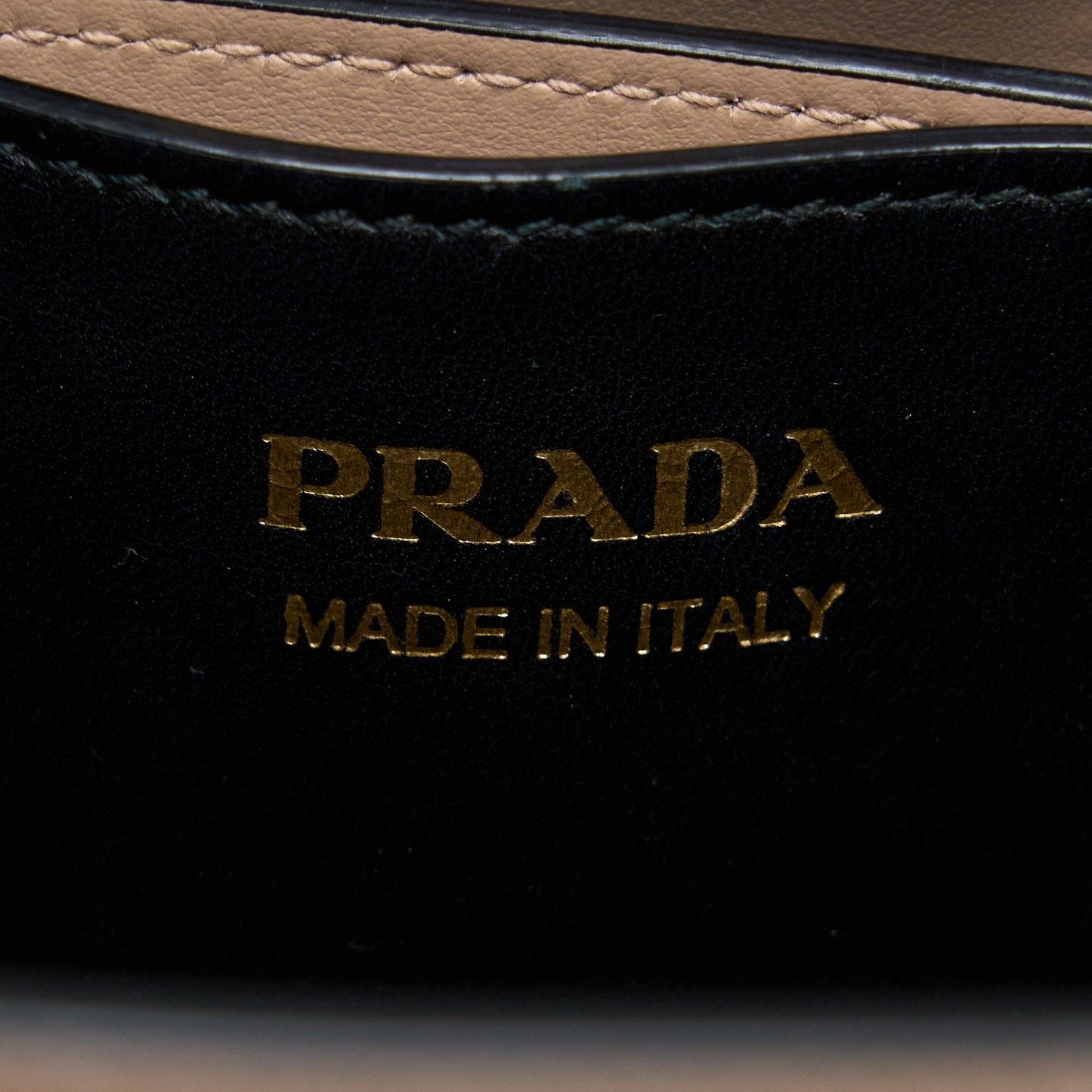 Prada Saffiano Panier Bag Cipria/ Nero GHW