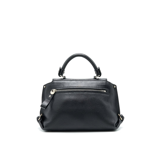 Salvatore Ferragamo Sophia Handle Crossbody Bag in Black SHW