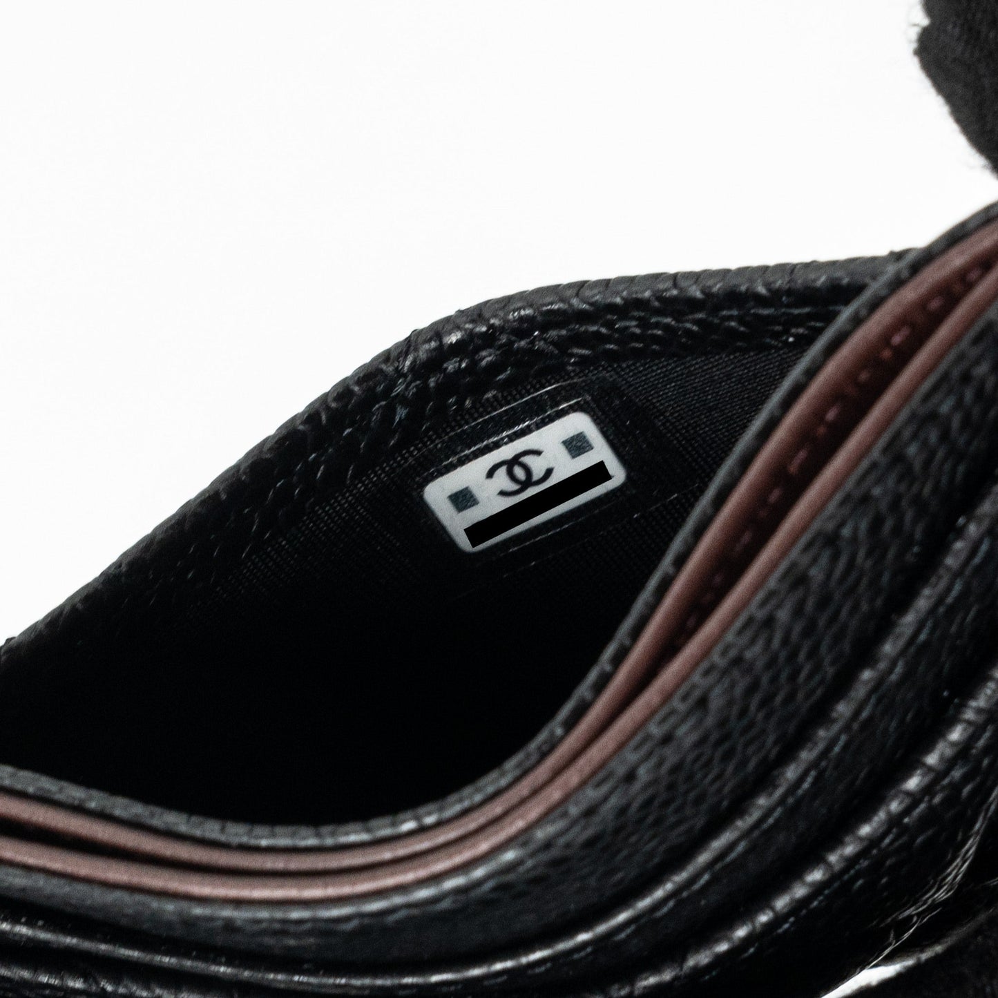 Chanel Classic Card Holder Caviar Black SHW( Microchip)