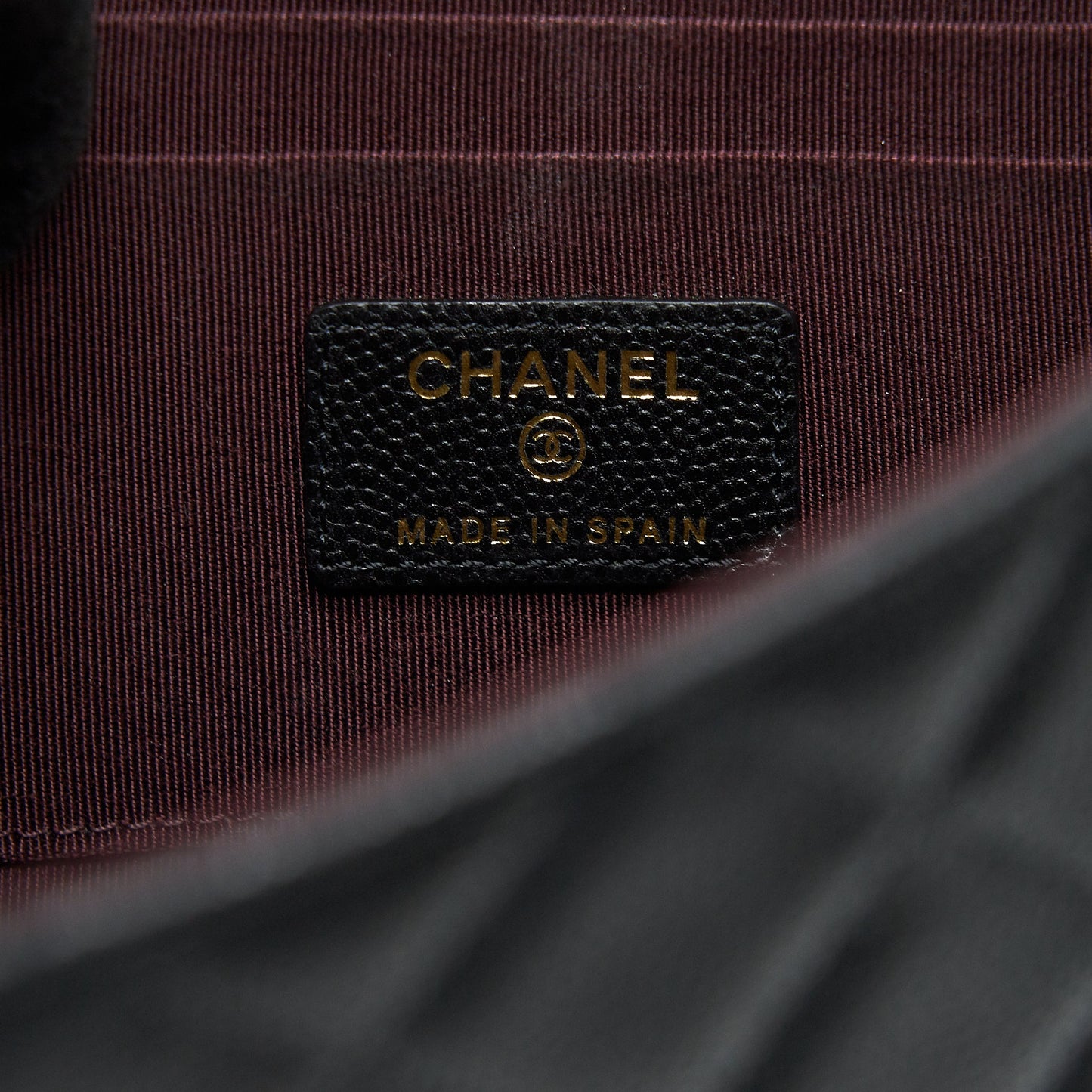 Chanel Flap Case Black Caviar LGHW