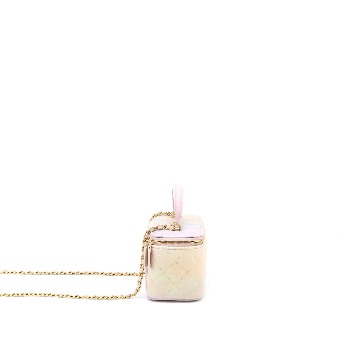 Chanel 22p Top Handle Long Vanity Case Lambskin Multicolour GHW