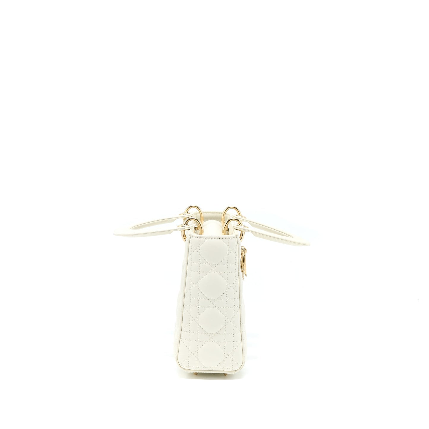 Luxury Dior Small Lady Luxury Dior Lambskin White LGHW