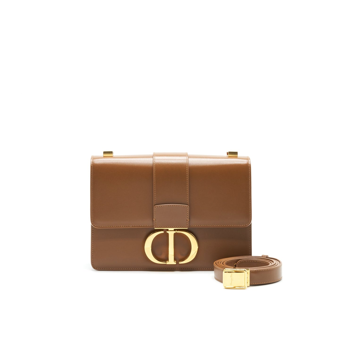 Luxury Dior 30 MONTAIGNE MEDIUM BAG CALFSKIN CARAMEL